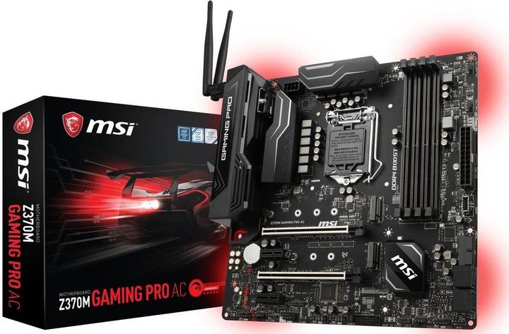 Actual product image MSI Z370M Gaming Pro AC (LGA 1151, Intel Z370, mATX)