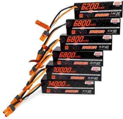 Actual product image 14.8V 10000mAh 4S 120C Smart G2 Pro Basher LiPo: IC5 (14.80 V, 10000 mAh)