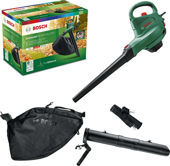 Immagine prodotto Bosch Home & Garden Aspiratore da giardino UniversalGardenTidy 2300 (Corrente elettrica, Aspirafoglie, Aspiratore e soffiatore, Soffiafoglie)