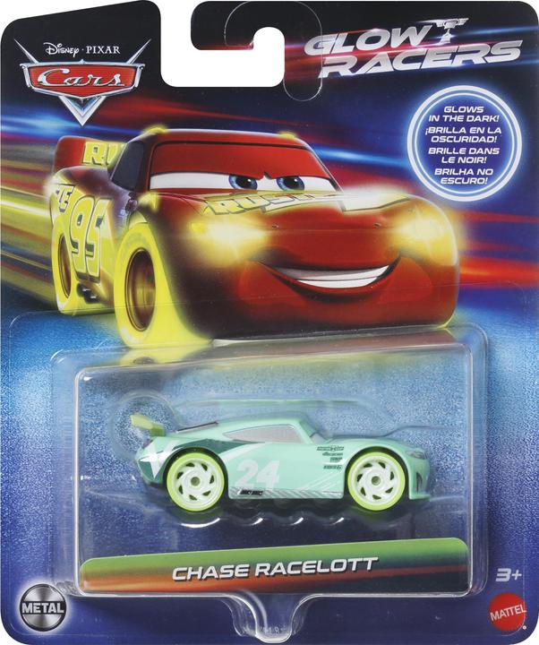 Actual product image Mattel Disney Pixar Cars Glow Racers Chase Racelott