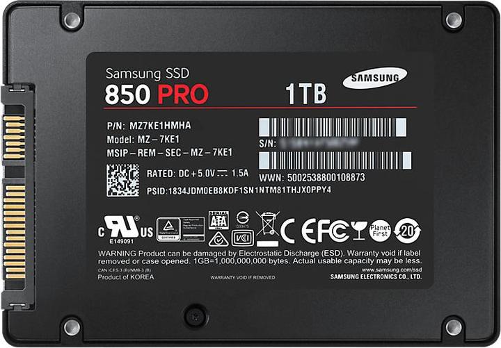 Immagine prodotto Samsung 850 Pro (1024 GB, 2.5")