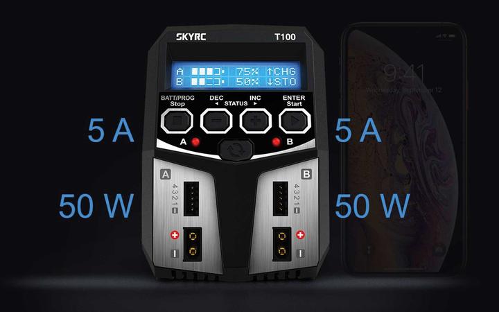 Actual product image SkyRC Dual charger T100