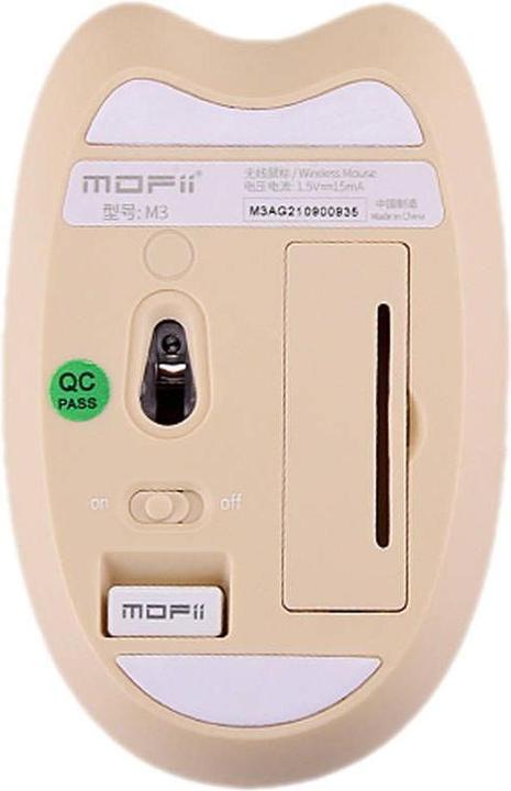 Actual product image Mofii Mouse M3DM (beige) (Wireless)