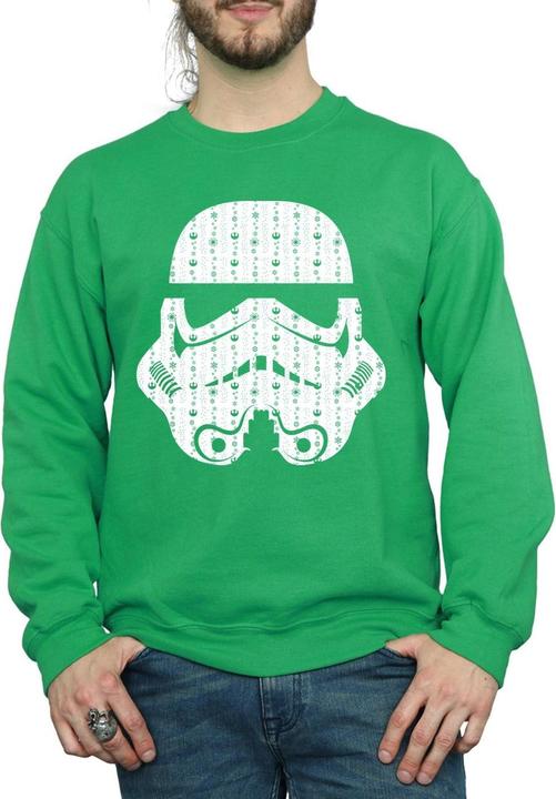Produktbild Star Wars Christmas Stormtrooper Helmet Sweatshirt (S)