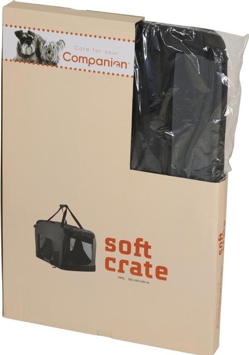 Companion Pet Soft Crate, 102x69x69 cm, grå/sort XXXL