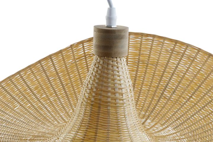 Produktbild DKD Home Decor Ceiling Light Multicolour Light brown Bamboo 50 W 220 V 58 x 58 x 22 cm