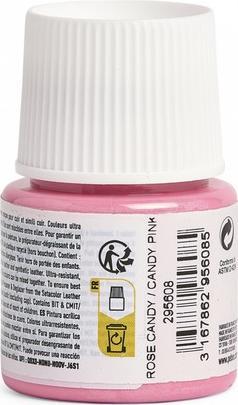 Actual product image Pebeo SetaCuir leather colours (pink sweets, 45 ml)