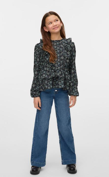Produktbild Vero Moda Normal geschnitten Rundhals Junior Elastische Bündchen Top Top (164)