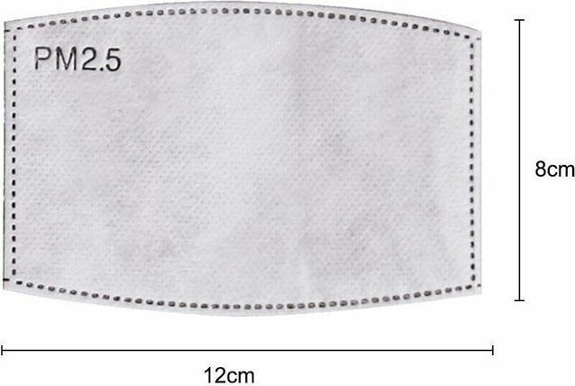 Produktbild Hermex Aktivkohlefilter PM2.5 für Hygienemasken Mundschutzmasken 50 Stück (Keine offizielle Schutzklasse, 50 x)