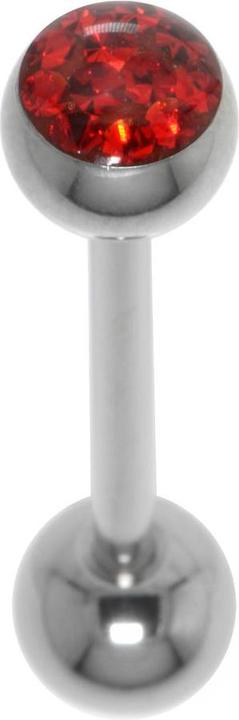 Image du produit Bijouteria Piercing langue (Acier chirurgical 316L, Résine époxy, Cristallin)