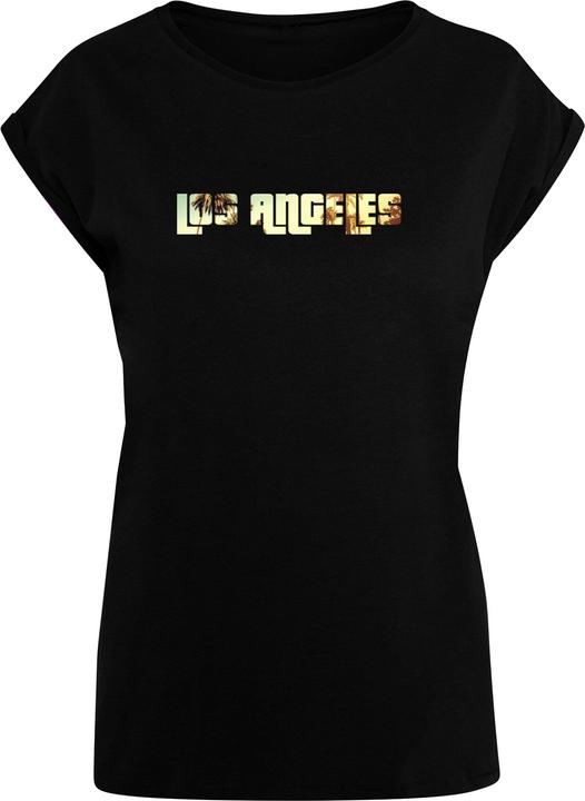 Produktbild Merchcode Laides Grand Los Angeles Extended Shoulder Tee - 113477 (S)