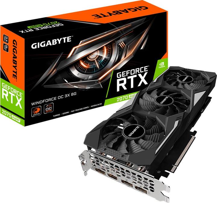 Actual product image Gigabyte GeForce RTX 2070S Windforce OC (8 GB)