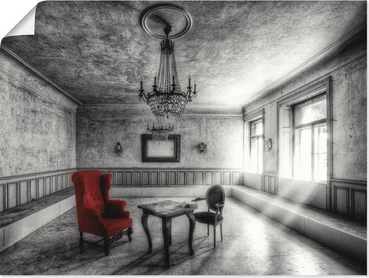 Produktbild Artland Lost Place - Roter Sessel T9SH (40 x 30 cm)