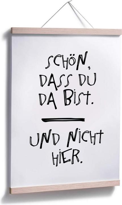 Produktbild Trenddeko Schön, dass du da bist (40 x 50 cm)