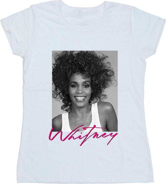 Immagine prodotto Whitney Houston Smile Photograph Maglietta Donna (L)