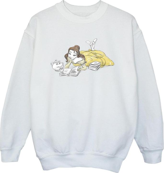 Actual product image Disney Girls Beauty And The Beast Belle Reading Sweatshirt (140, 146)