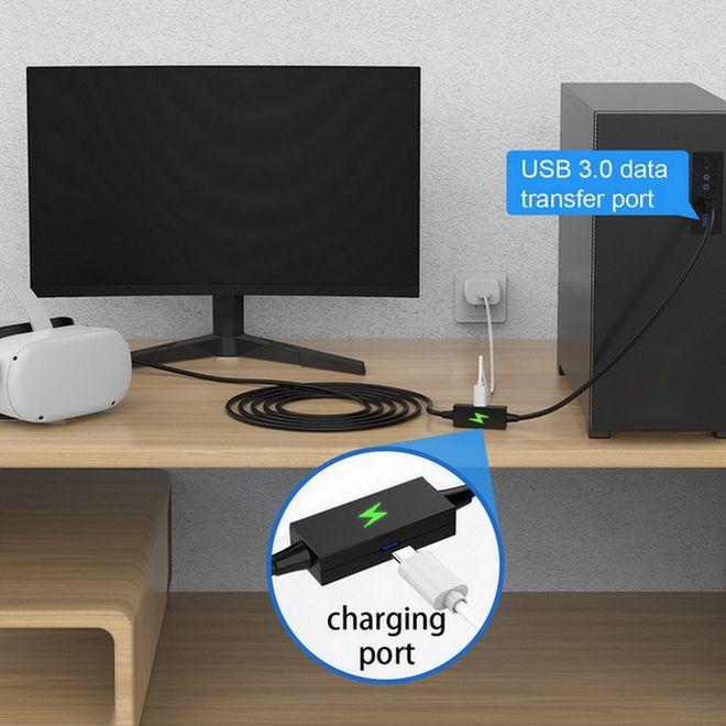 Produktbild MU Classic VR Link Kabel mit USB Typ-C Ladeanschluss Meta Quest 3/3S Series