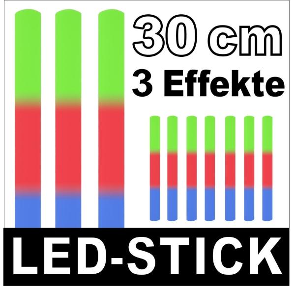 Image du produit Knicklichter 1 LED Sticks Party Bâton Lumineux 30 cm 3 Effets