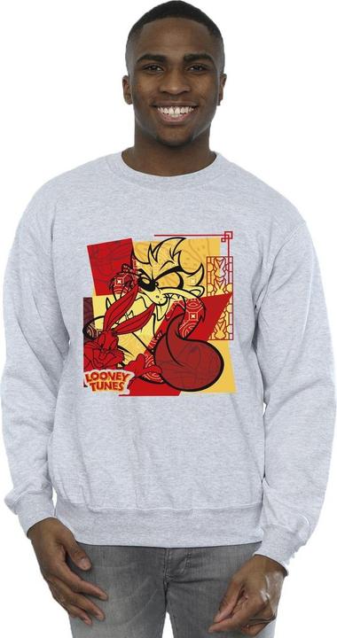 Immagine prodotto Looney Tunes Taz Bugs Rabbit New Year Felpa Uomo (S)