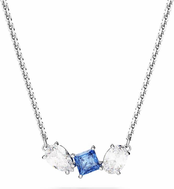 Produktbild Swarovski Mesmera Halskette Verschiedene Schliffe Blau (Swarovski Metall, 38 - 45 cm)