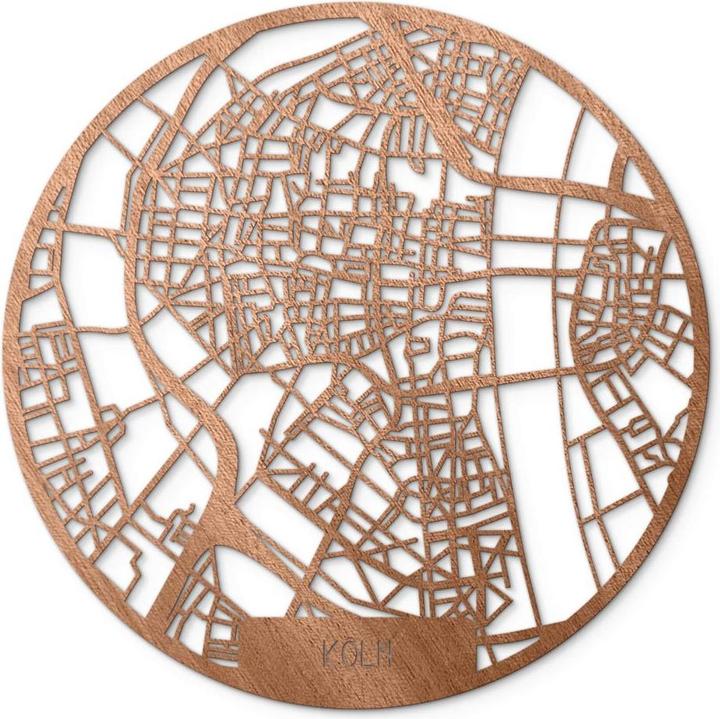 Produktbild Trenddeko Stadtplan Köln (Ø 70 cm)