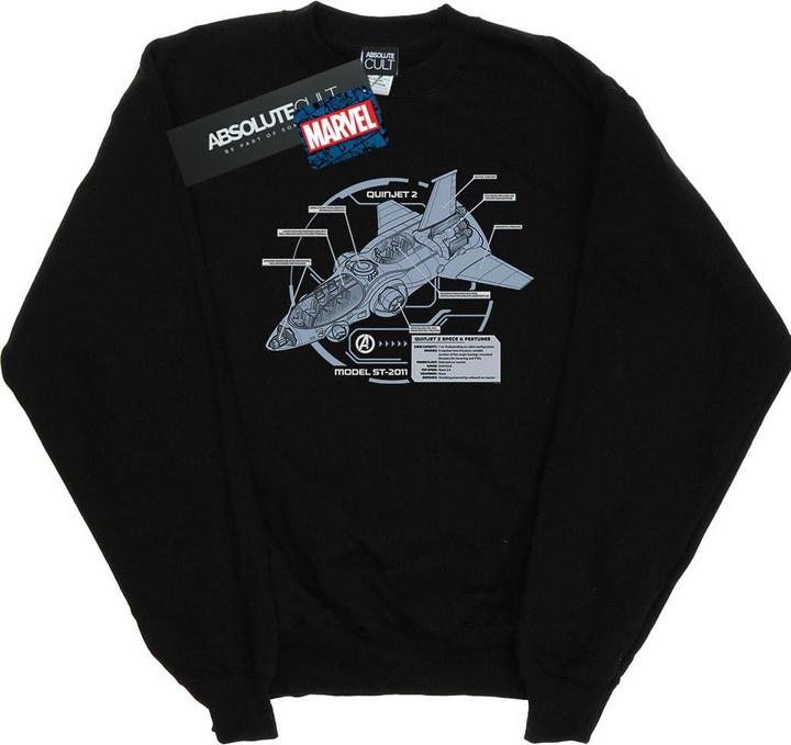 Produktbild The Avengers Quinjet Breakdown Sweatshirt (M)
