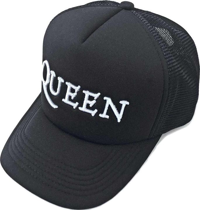 Queen Logo Black Mesh-Back Cap