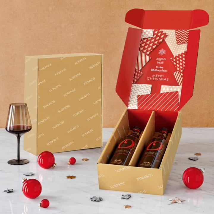 Produktbild Brieger Geschenkbox für 2 Flaschen Surprise Weihnachten (Geschenkbox, 1 x)
