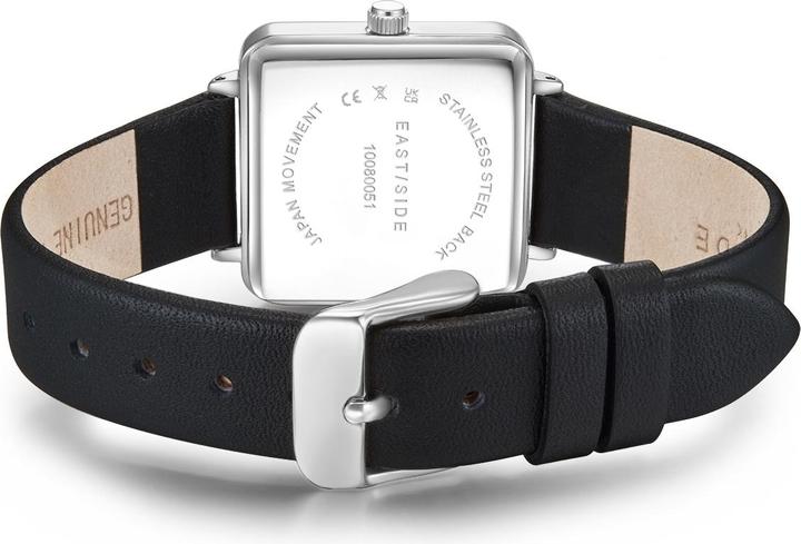 Actual product image Eastside Ladies quartz watch Grand genuine leather black - 11254 (Analogue wristwatch, 37.30 mm)