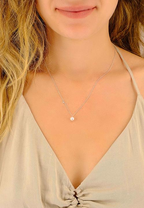 Immagine prodotto Muau Collana (Oro bianco 750/18 carati, 45 cm)