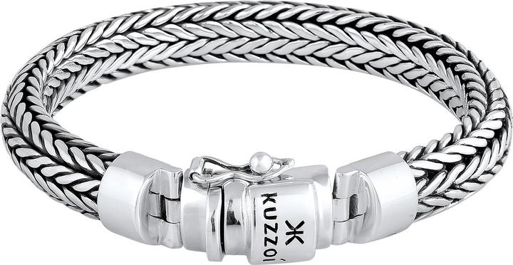 Produktbild Kuzzoi Armband Herren Kastenverschluss Cool Basic 925 Silber (19 cm, 925er Silber)