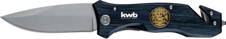 Produktbild kwb Rettungsmesser mit Gurtschneider und Glasbrecher, extra scharf, Notfall-Messer mit 90 mm Klinge (9 cm)