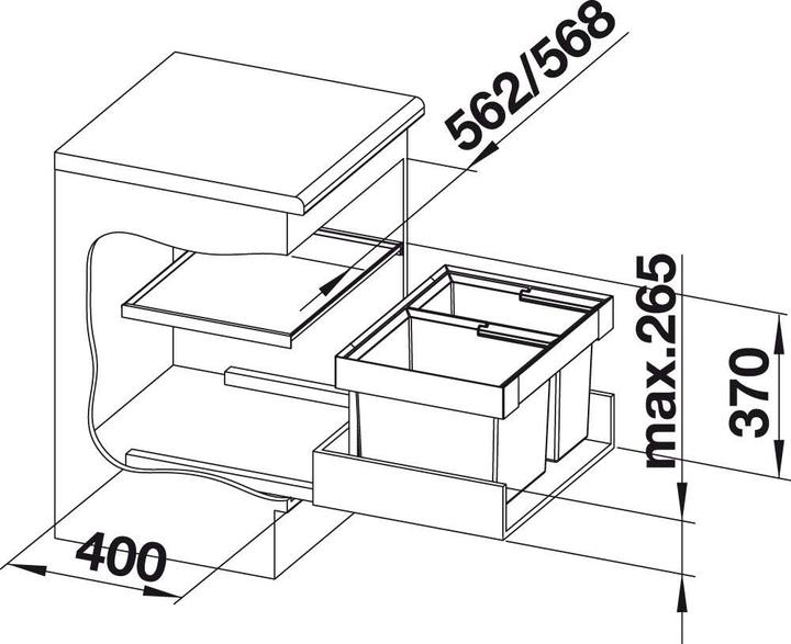 Actual product image Blanco Flexon II 60/2 (49 l)