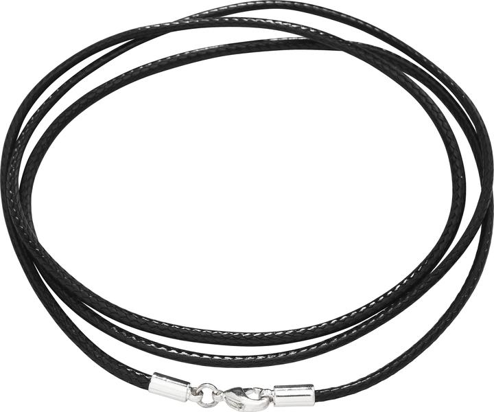 Immagine prodotto Rico Design Collana in cotone, nera, 70 cm circa (Cotone, Metallo)