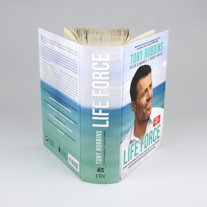 Actual product image Life Force (German, Robert Hariri, Peter Diamandis, Tony Robbins., 2022)