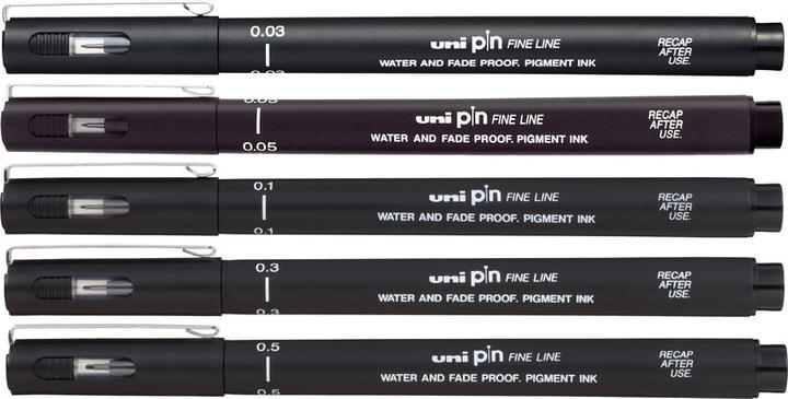 Produktbild Uni-ball Fineliner Wasserfest (Schwarz, 1 x)