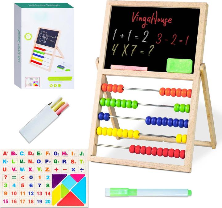 Actual product image Activity Board Primary school slide rule abacus, abacus calculator children's abacus counting frame with