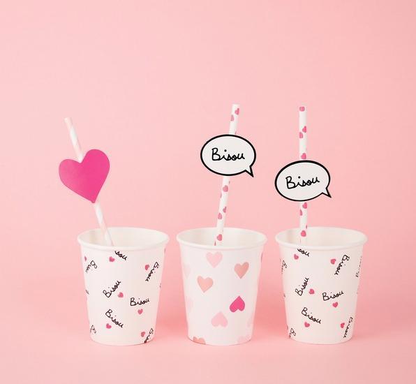 Image du produit My Little Day Coeurs Pink Gobelet (8 x)