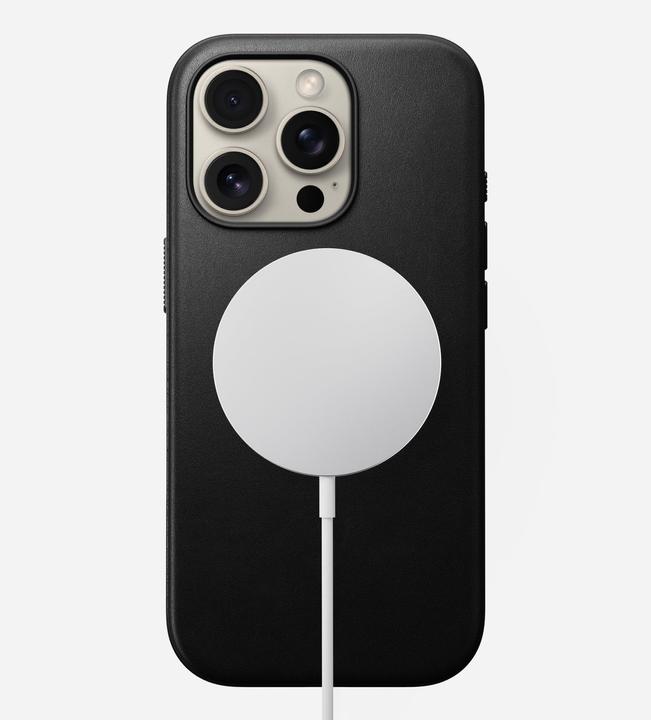 Actual product image Nomad Modern Leather Case iPhone 16 Pro Black (Apple iPhone 16 Pro)