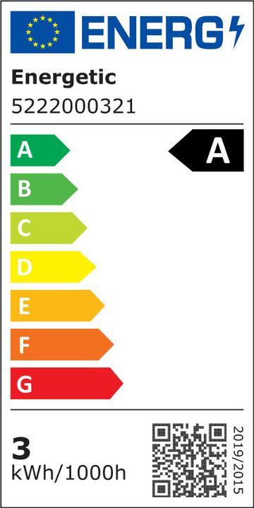Label énergétique Energetic LED Leuchtmittel A-Class E14 G45 485Lm 2700K (E14, 2.30 W, 485 lm, 1 x, A)