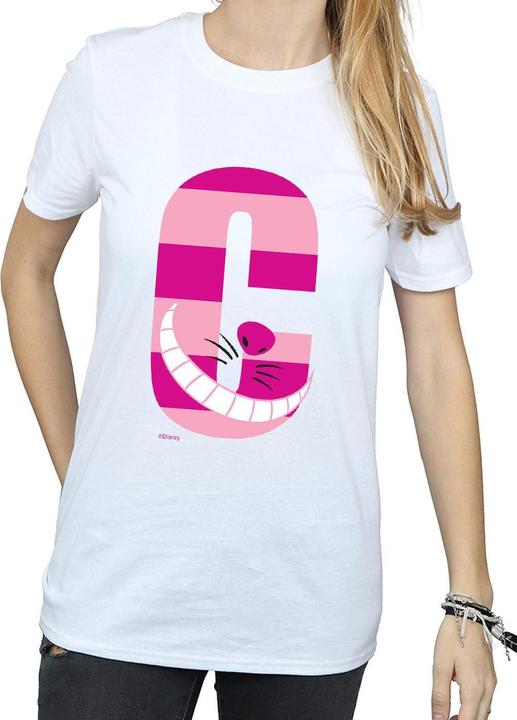 Actual product image Disney Womens/Ladies Alphabet A Is For Alice Cotton Boyfriend T-Shirt (M)
