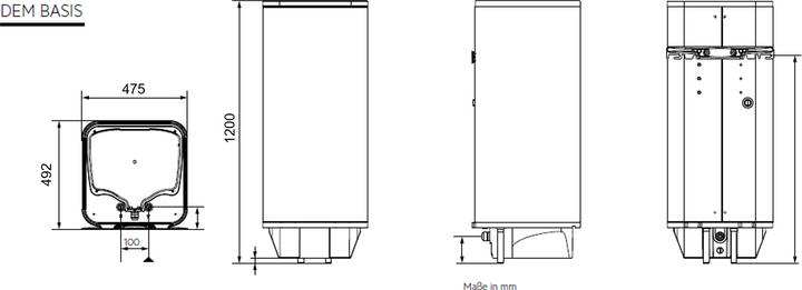 Nährwerte und Zutaten AEG Haustechnik DEM 120 Basis, Warmwasserspeicher mit Stecker, 120 l, stufenlose Temperaturwahl, Schnellaufheiztaste