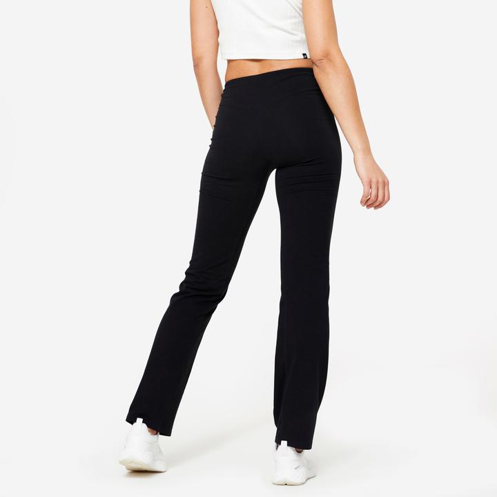 Produktbild Domyos Leggings Damen ausgestelltes Bein - schwarz (W28/L31)