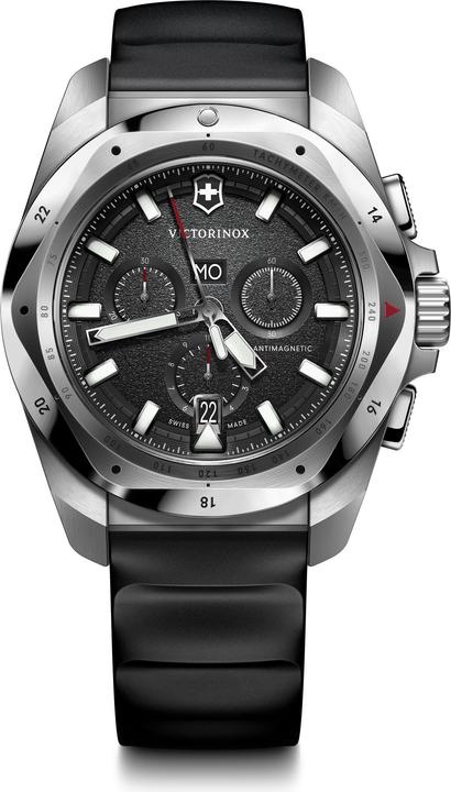 Immagine prodotto Victorinox I.N.O.X. Chrono 43, SIR, quadrante BLK, cinturino in gomma BLK (Cronografo, Orologio sub, 43 mm)