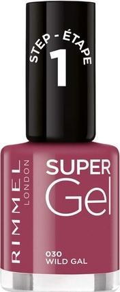 Produktbild Rimmel London Rimmel - Super Gel STEP1 - Gel nail polish 12 ml 030 Wild Gal (030 Wild Gal, Gel-Effekt Nagellack)