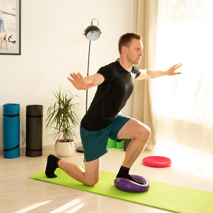 Actual product image Relaxdays 33 cm Balance Disc with Air Pump