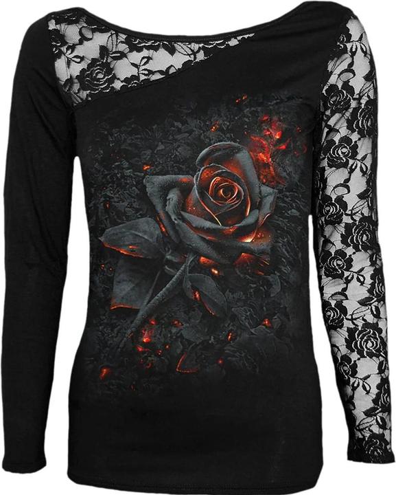 Immagine prodotto Spiral Top Rosa Bruciata Manica Lunga Donna (XXL)