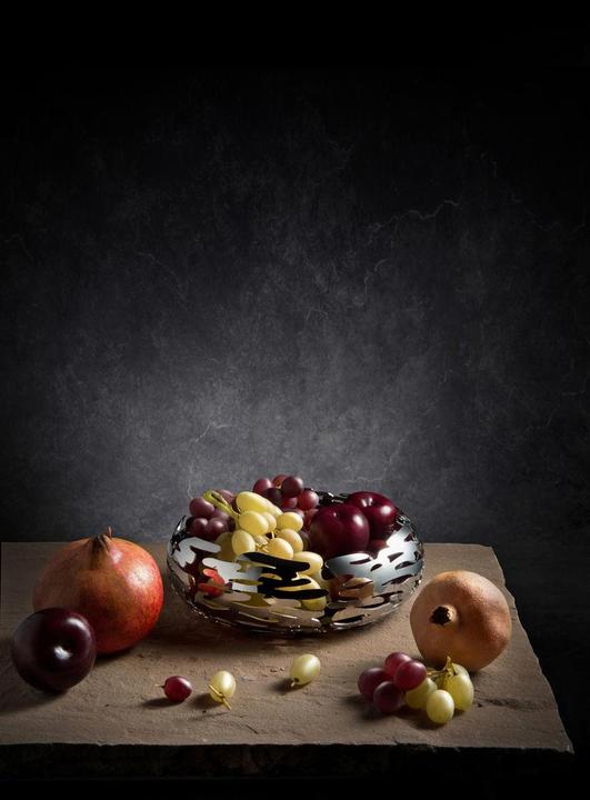 Produktbild Alessi Obstschale BARKNEST platin (Ø 21 x 7 cm)