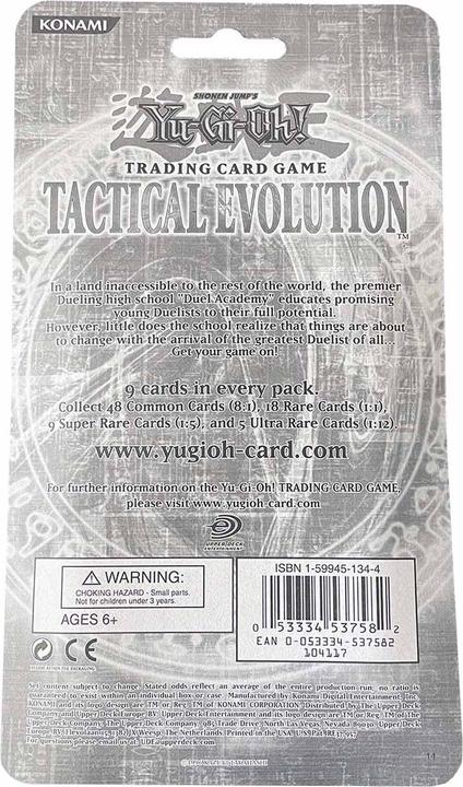 Image du produit Yu-Gi-Oh Tactical Evolution Booster Blister 1st Edition (Sealed) -! (Anglais, Blister Pack)
