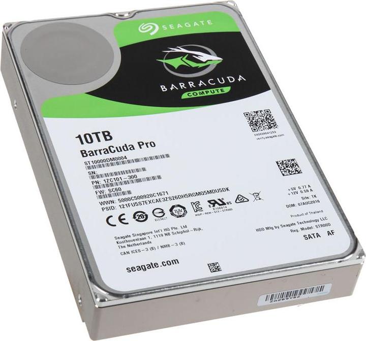 Immagine prodotto Seagate BarraCuda Pro (10 TB, 3.5", CMR)